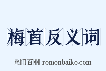 梅首反义词是什么意思的图片